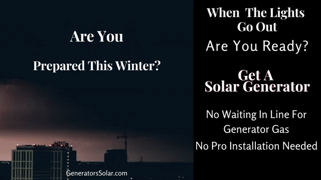 Solar Generators Winter