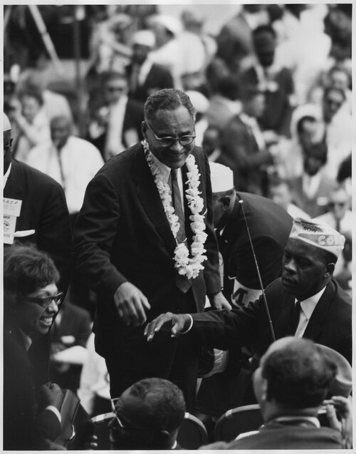 September 22 - Dr, Ralph Bunche at the March on Washington